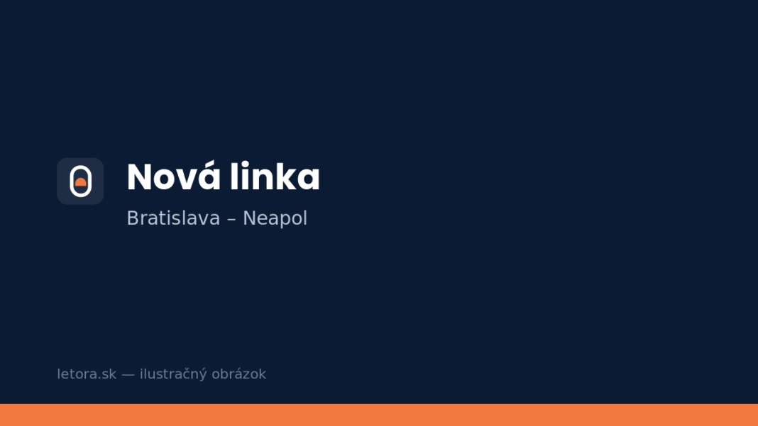 Ilustračný obrázok k novej linke Bratislava – Neapol
