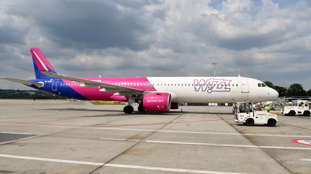 Airbus A321neo spoločnosti Wizz Air na Letisku Krakov (KRK)